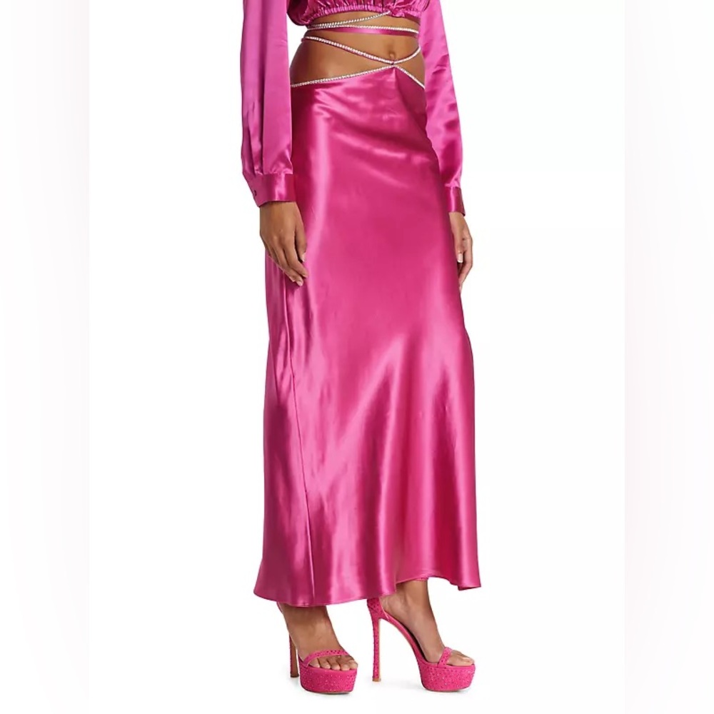 Michael Lo Sordo NWT rhinestone slit skirts